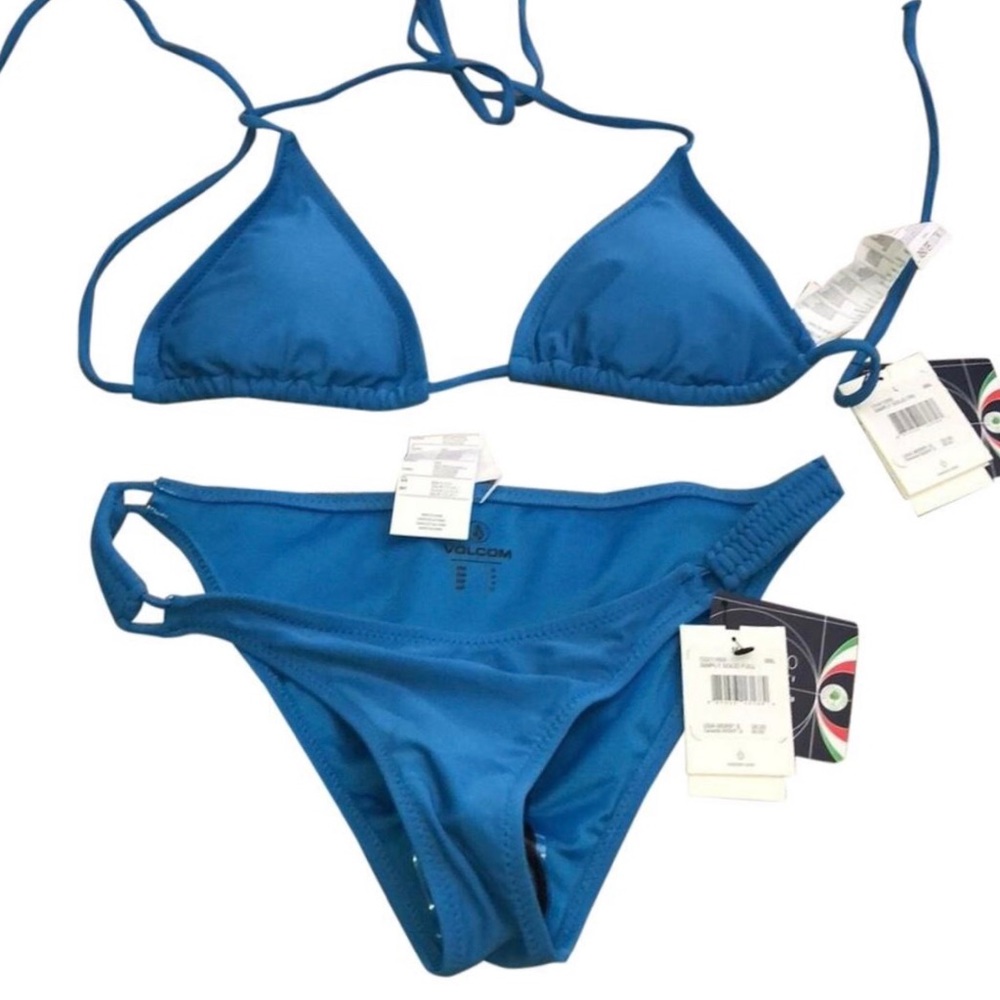 Volcom blue bikini set